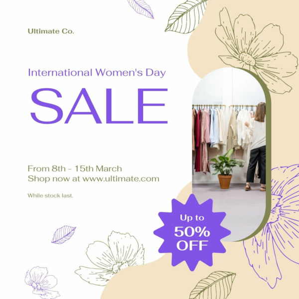 Women’s Day Sale Instagram Post