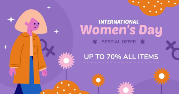 International Women’s Day Sale Facebook Post