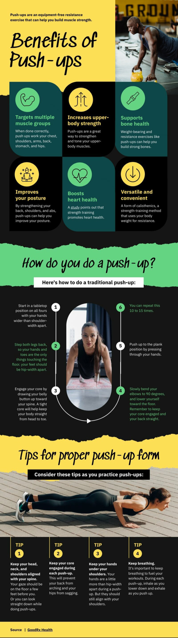 Push Up Benefits - Piktochart