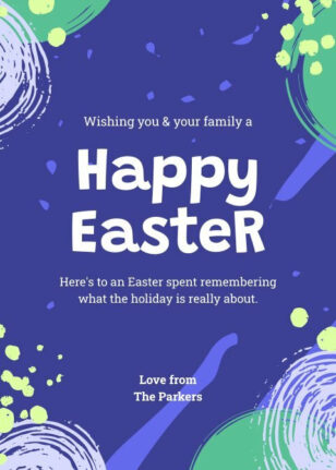 Artistic Happy Easter Cards