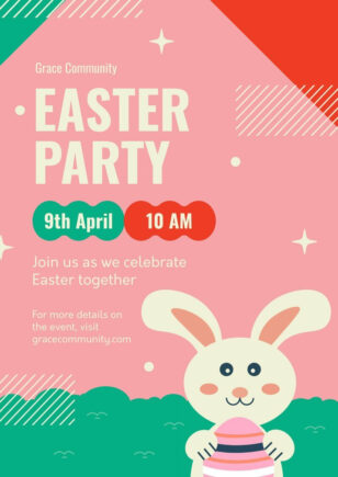 Creative Easter Party Flyer