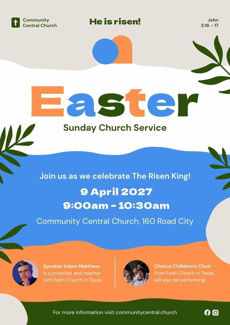 Church Easter Poster