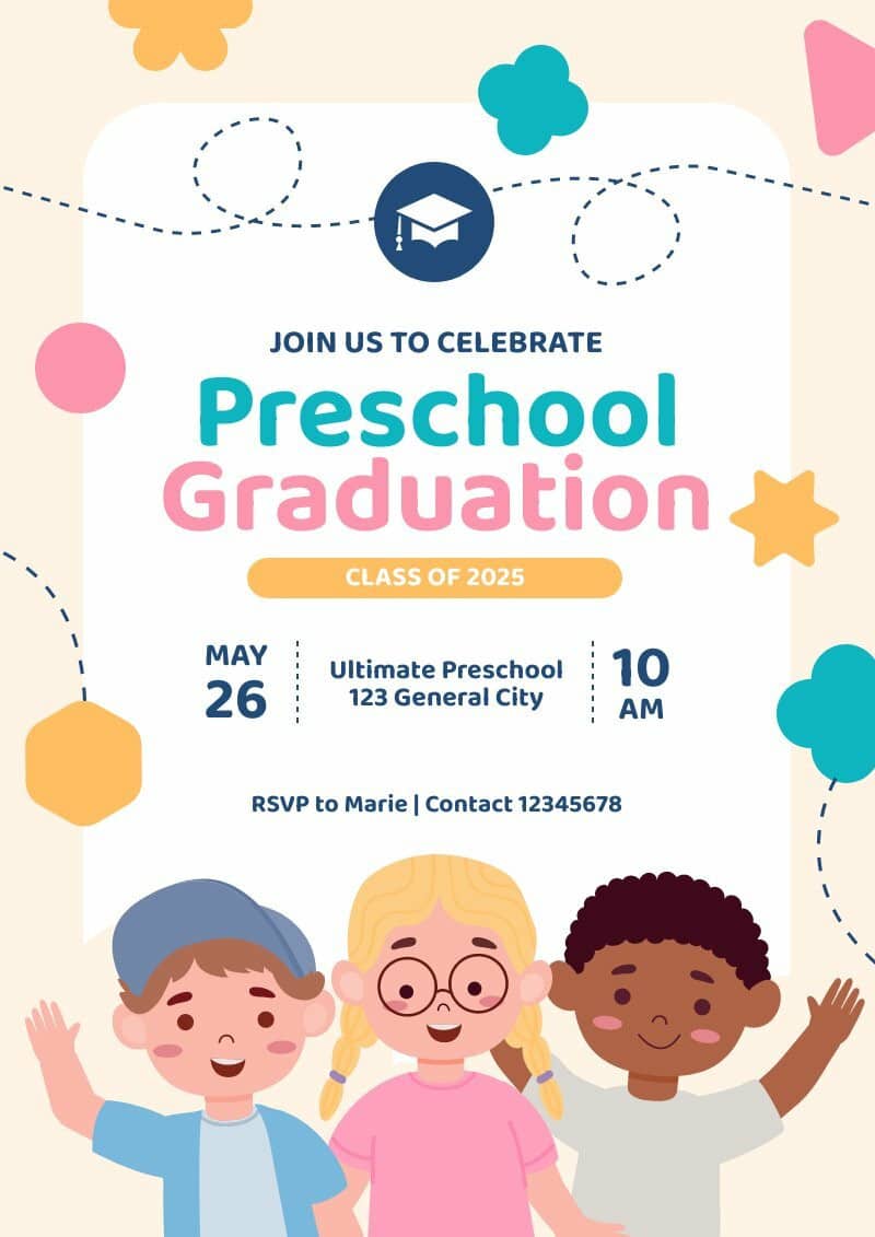 preschool graduation posters