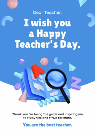 Teacher’s Day Message