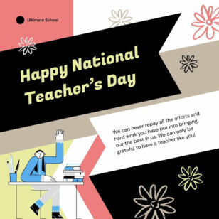 National Teacher Day Instagram Post