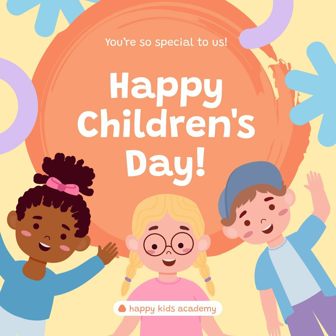 Artistic Happy Children’s Day Instagram Post