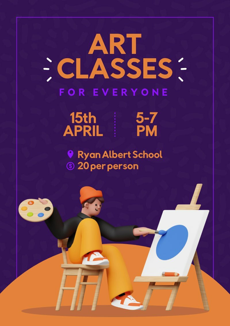 Poster for Art Classes