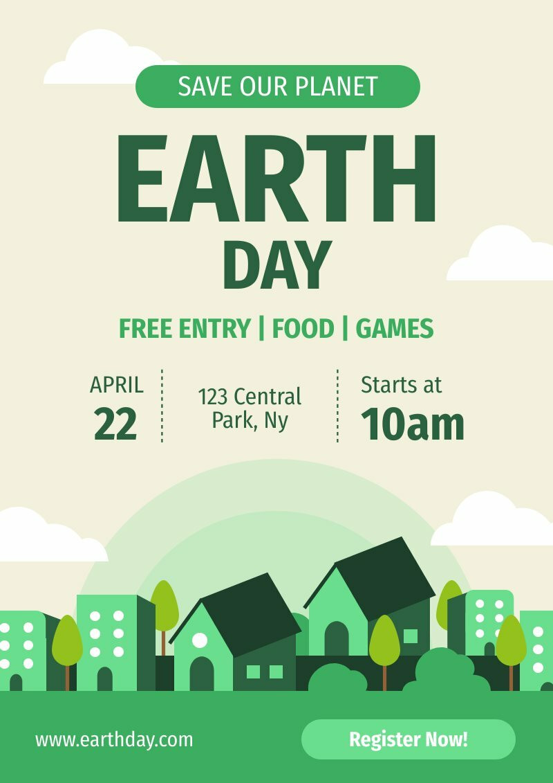 Creative Earth Day Flyer