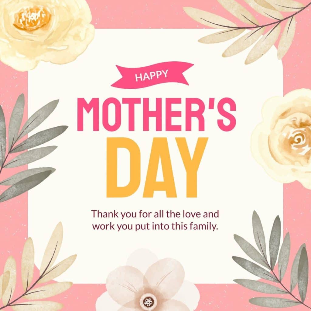 mother's day social media post template