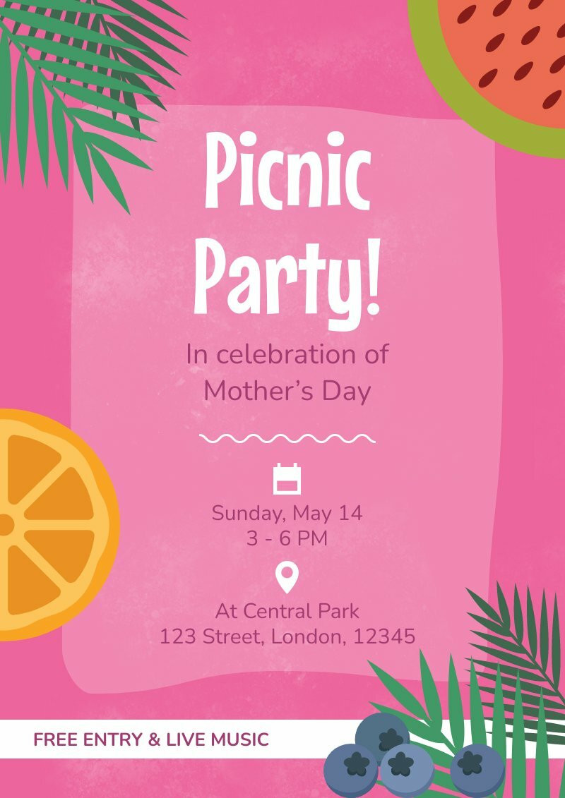 mothers day activities flyer template for print