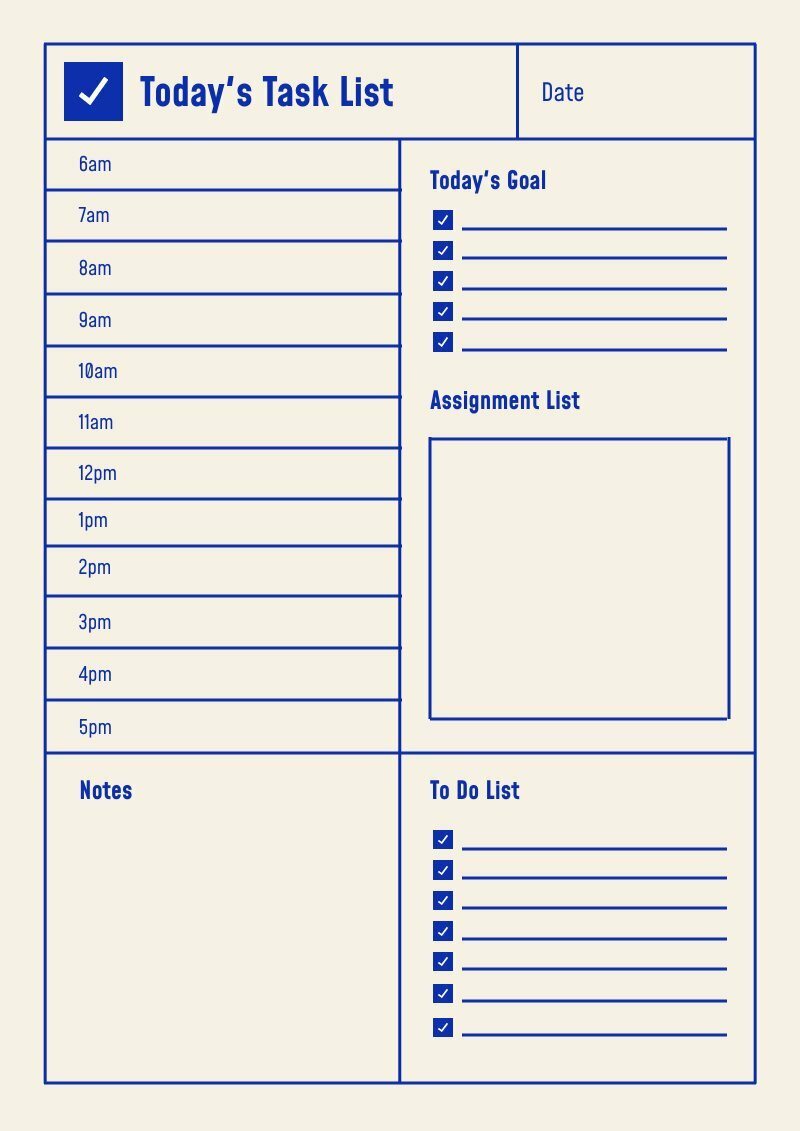 free template about daily task list that you can personalize download in pdf and print 