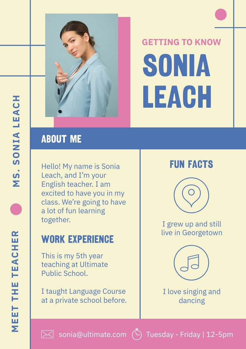Creative Teacher Profile