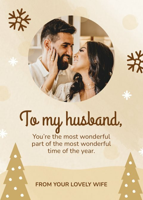 To my husband at hot sale christmas