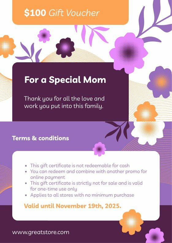 Mother’s Day Gift Card
