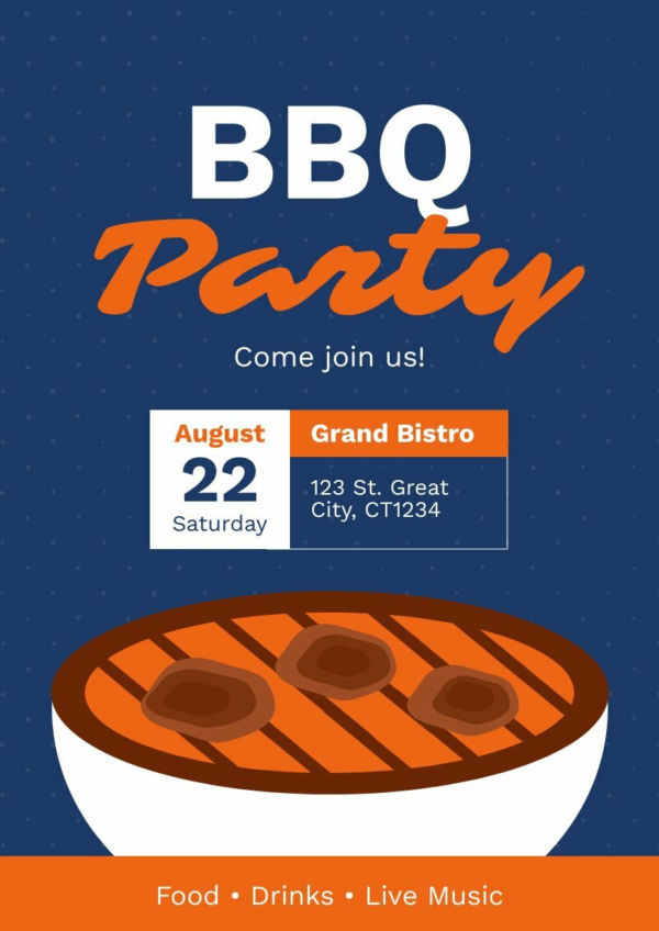 BBQ Party Poster