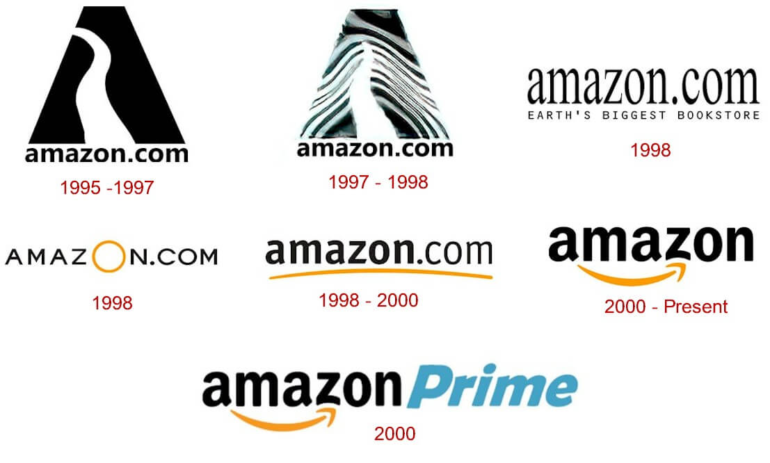 amazon logo transformation history