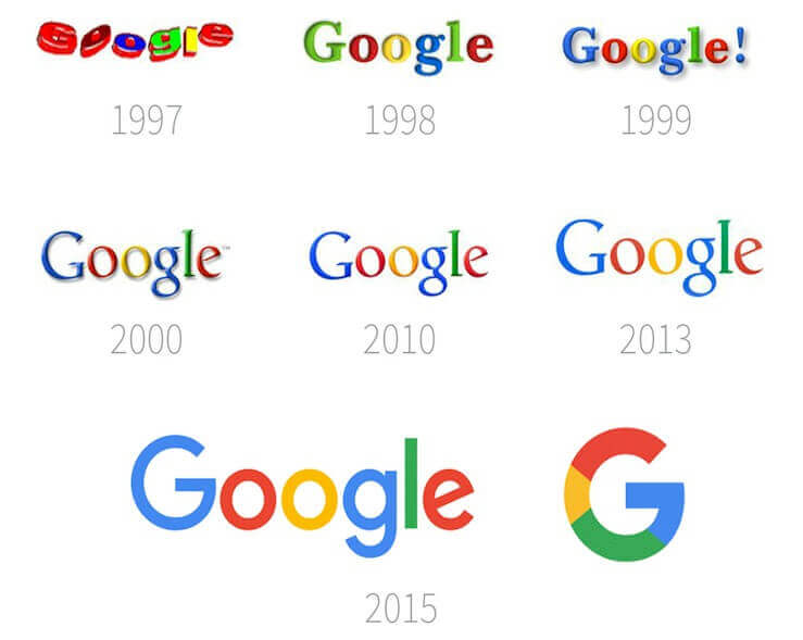 google logo transformation history