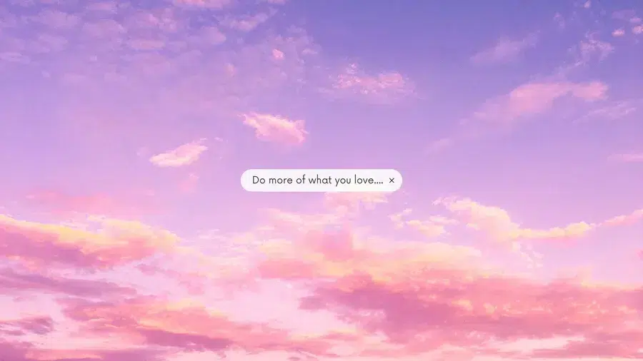 cute wallpaper for desktop showing pink cloudy sky with quotes