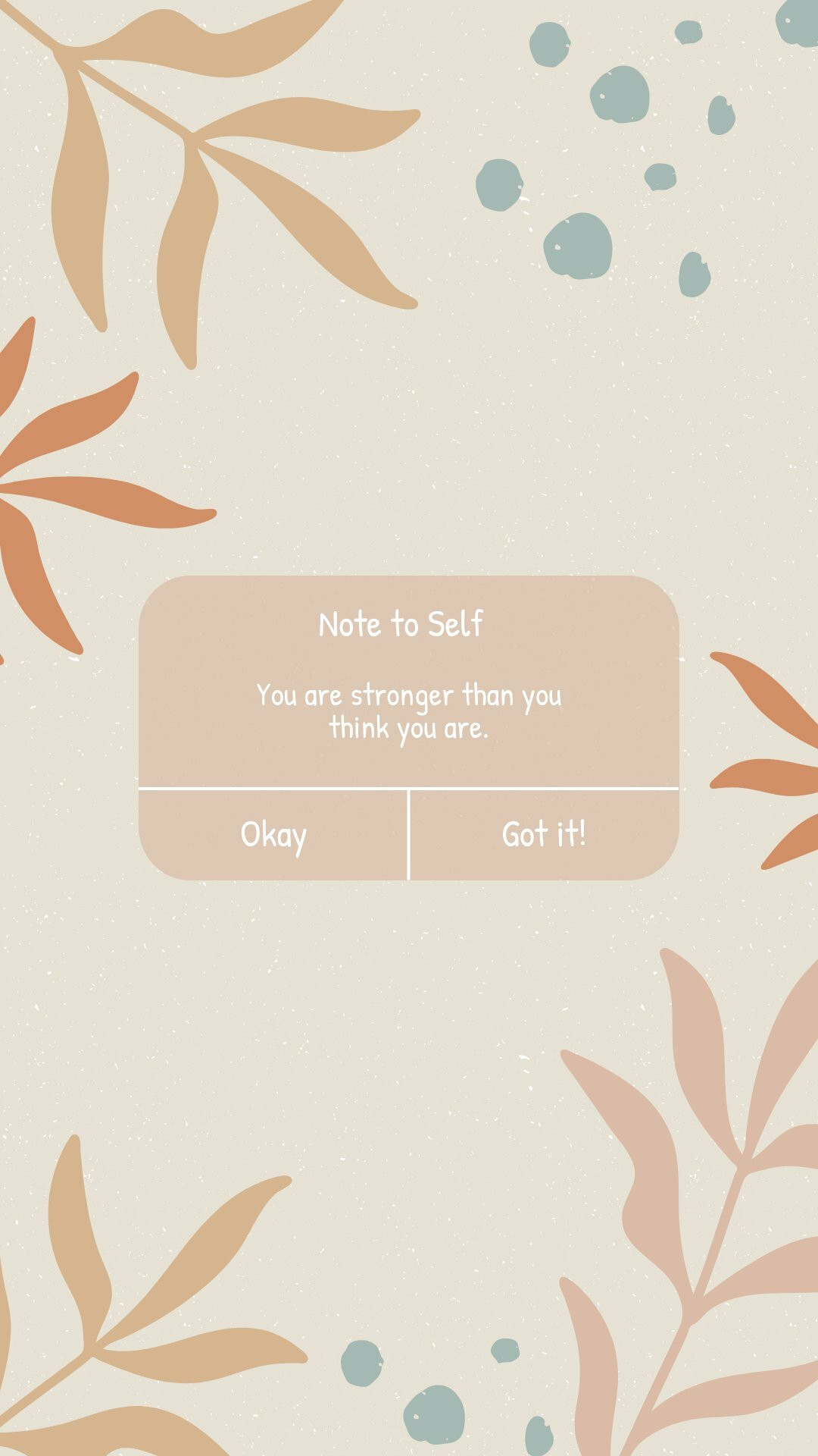 cute wallpapers template for mobile showing aesthetic abstract design with quotes you can edit and download for free