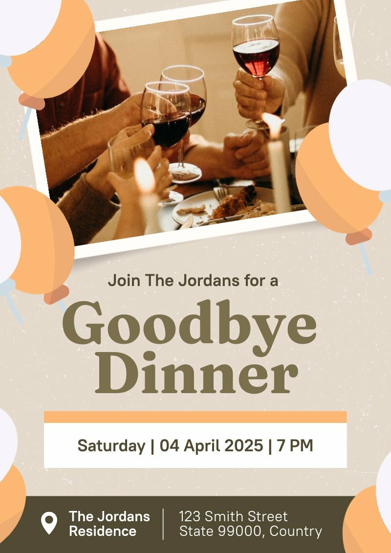 Creative Farewell Party Poster