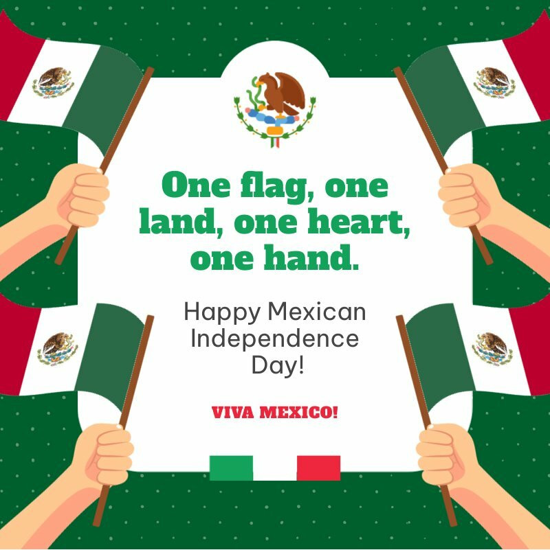 Mexican Independence Day Instagram Post Piktochart