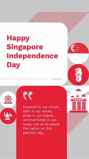 Singapore Independence Day Instagram Story