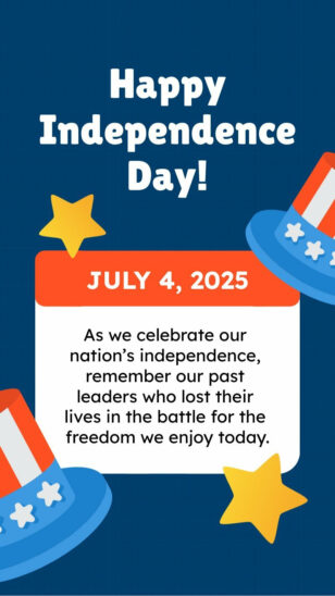Simple Independence Day Wishes Quotes Instagram Story