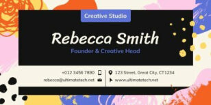 Artistic Business Owner Email Signature