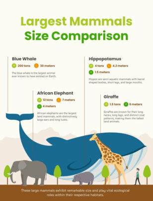 Largest Mammals Size Comparison