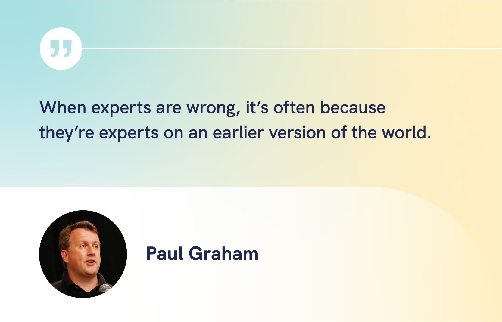 quote from paul graham on employment development
