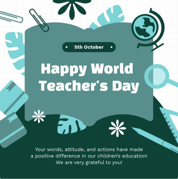 World Teacher’s Day Instagram Post