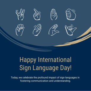 International Sign Language Day Instagram Post