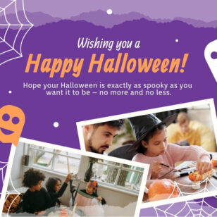 Happy Halloween Wishes Instagram Post