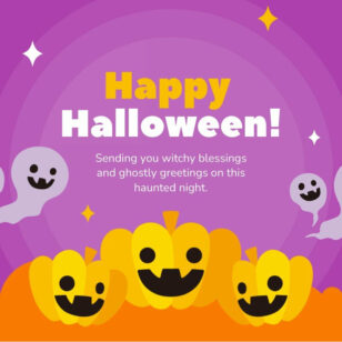 Cute Happy Halloween Instagram Post