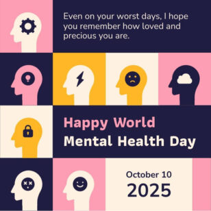 Mental Health Awareness Day Instagram Post