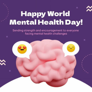 Happy World Mental Health Day Instagram Post