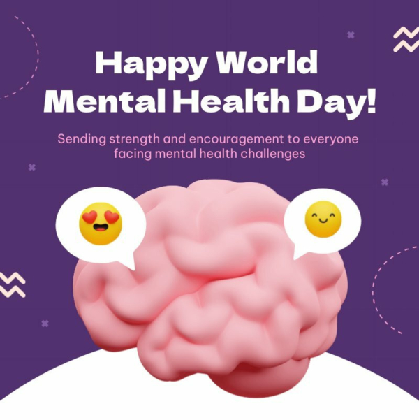 Happy World Mental Health Day Instagram Post