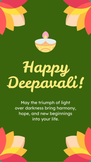 Deepawali Wishes Instagram Story