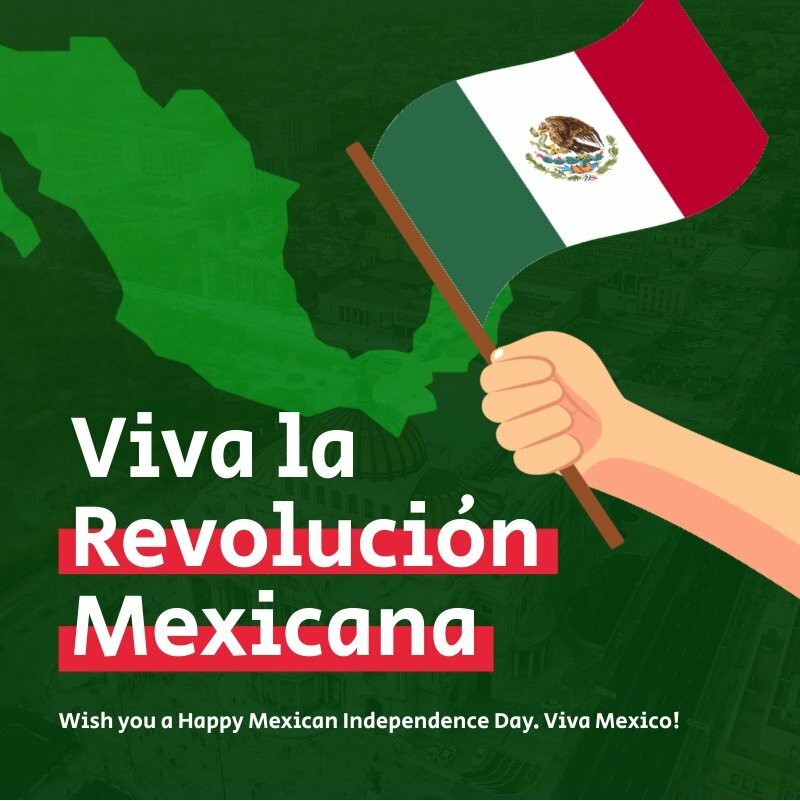 Mexico Revolution Day Instagram Post