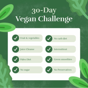 Vegan Challenge Instagram Post