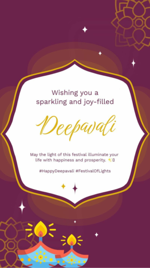 Happy Deepavali Greetings Instagram Story
