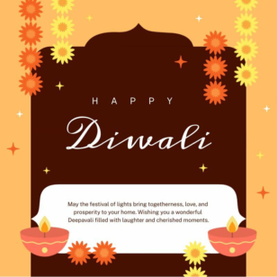Wish You a Happy Diwali Instagram Post