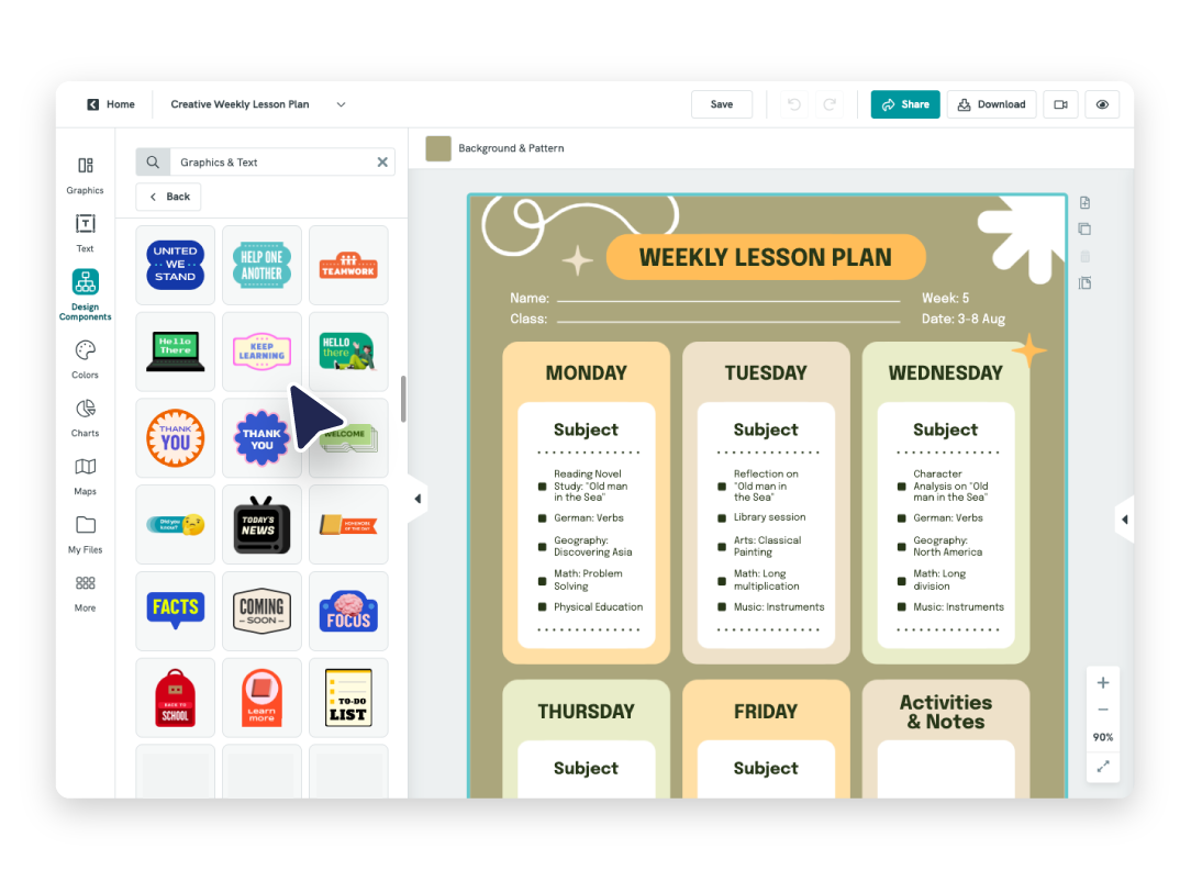 Customizable Classroom Background ESL Online (Instant Download) 