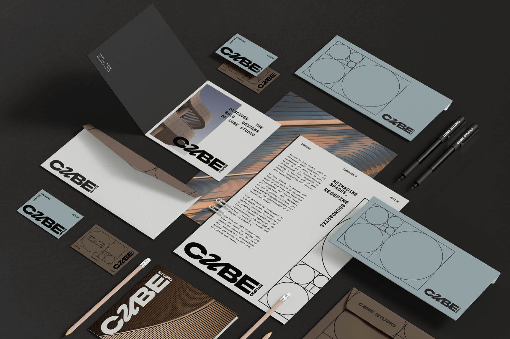 identity design featuring visible grid lines graphic design trend