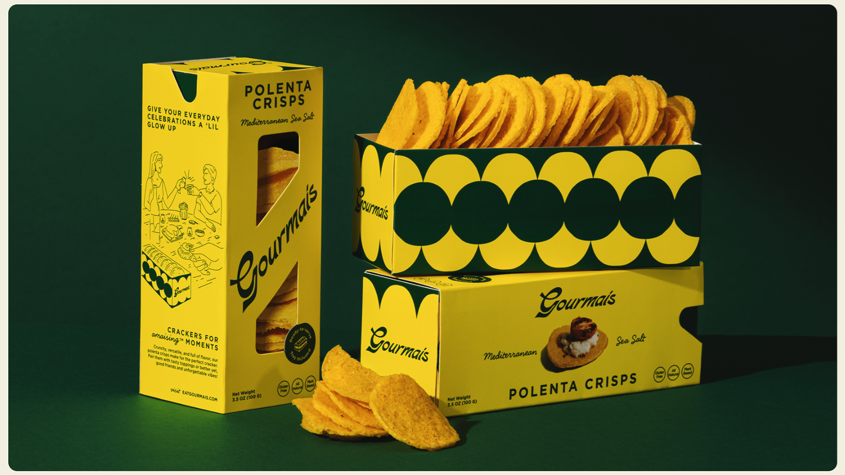 packaging design featuring duotone colors