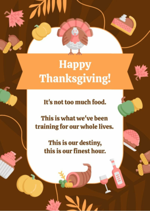 Funny Thanksgiving Card
