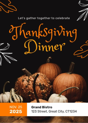 Invitation Thanksgiving Dinner