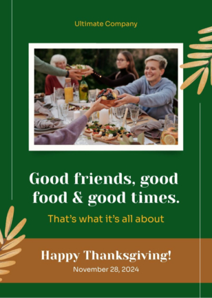 Company Thanksgiving Card