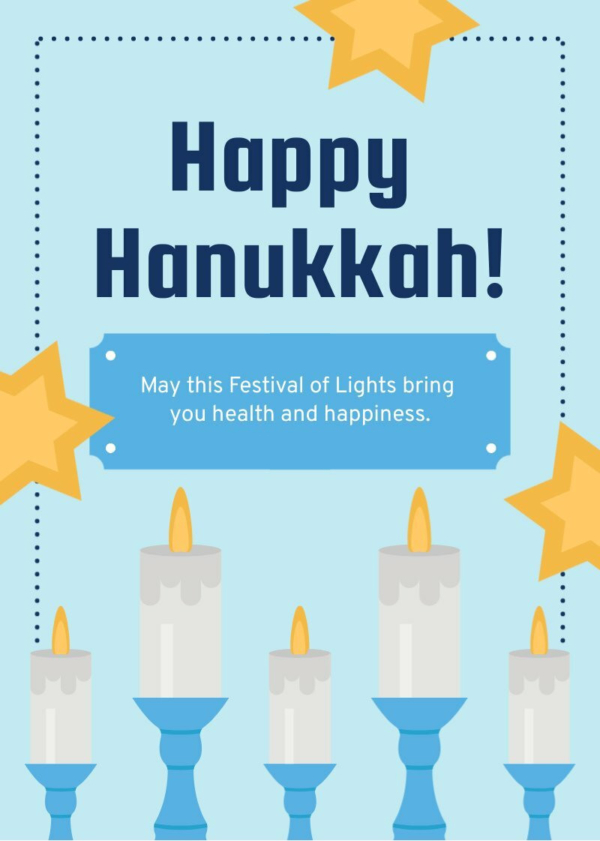 Card for Hanukkah