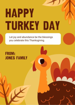 Happy Turkey Day Card